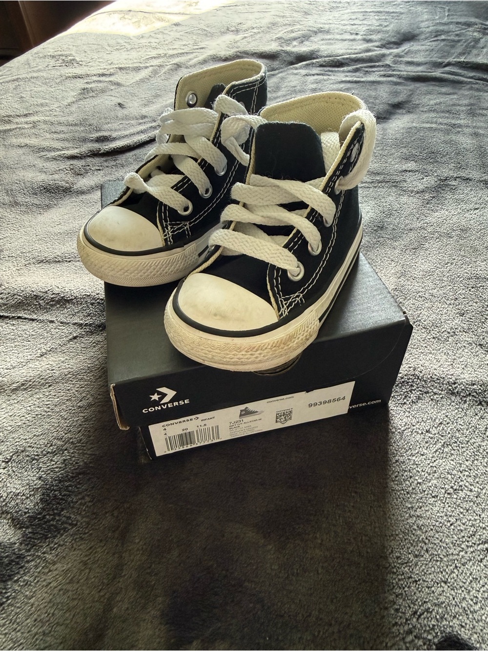 Converse Kids Black & White High-Top Sneakers